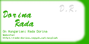 dorina rada business card